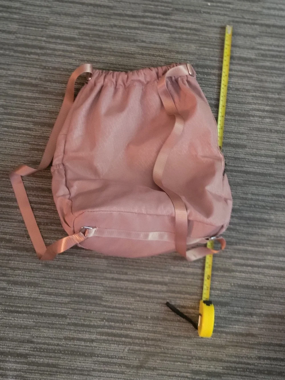 Women's Pink Drawstring Backpack